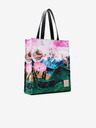 Desigual Zeleno-ružová dámska vzorovaná shopper Desigual Paisaje Surreal