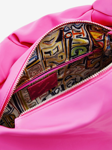 Desigual Tmavoružová Desigual Dámska kabelka Chocolin Rennes