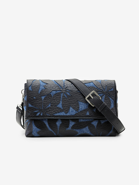 Desigual Modro-čierna dámska kabelka Desigual Onyx Venecia 2.0 so vzorom