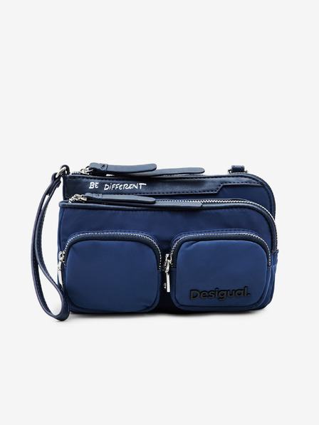 Desigual Modrá dámska crossbody kabelka Desigual Pocketmas Linda