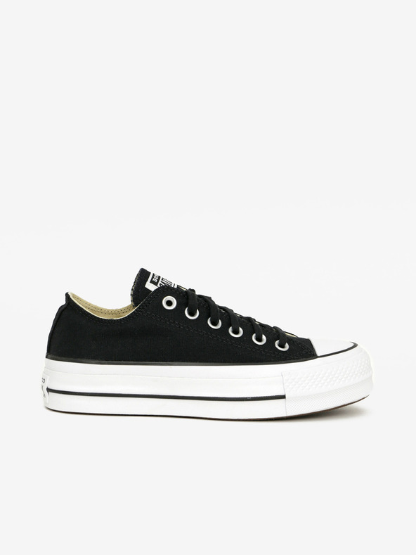 Converse Čierne plátenné tenisky Converse Chuck Taylor All Star na platforme