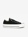 Converse Čierne plátenné tenisky Converse Chuck Taylor All Star na platforme