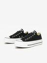 Converse Čierne plátenné tenisky Converse Chuck Taylor All Star na platforme