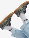 Vans Šedé pánske tenisky so semišovými detailmi VANS Knu Skool