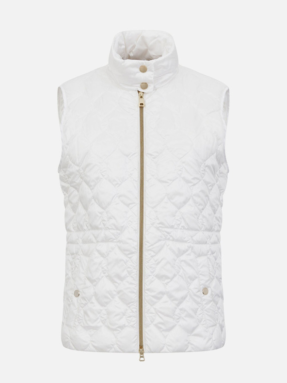 Geox Biela dámska páperová vesta Geox Myluse