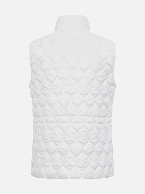 Geox Biela dámska páperová vesta Geox Myluse