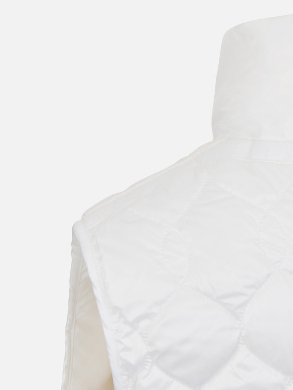 Geox Biela dámska páperová vesta Geox Myluse