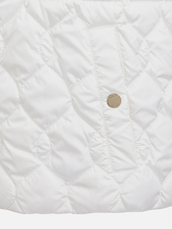 Geox Biela dámska páperová vesta Geox Myluse