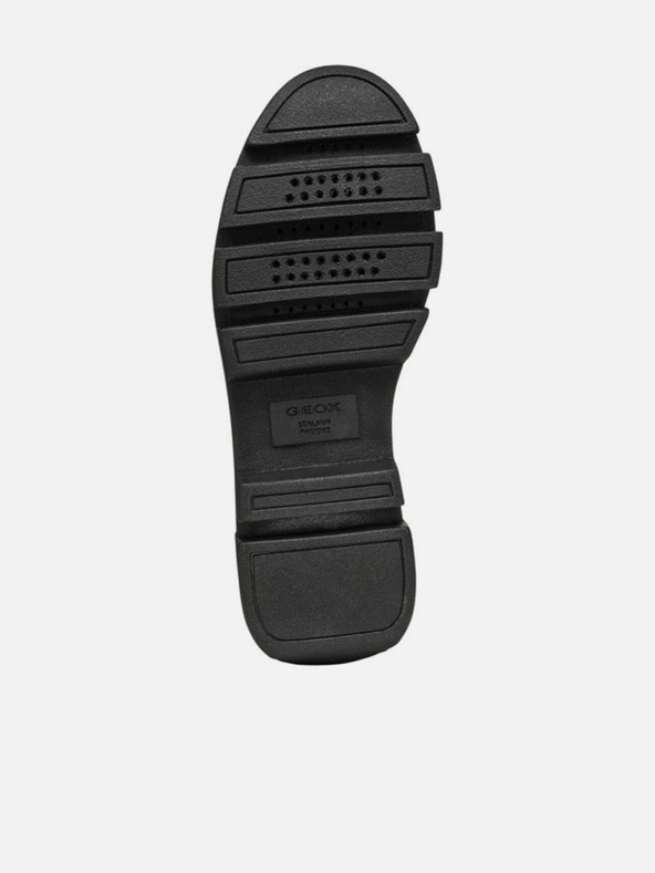 Geox Tmavohnedé dámske členkové topánky Geox Vilde