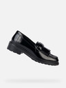 Geox Čierne dámske mokasíny Geox Walk Pleasure