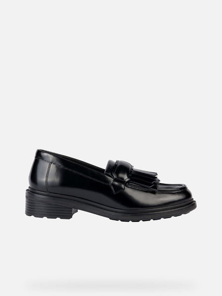 Geox Čierne dámske mokasíny Geox Walk Pleasure