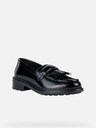 Geox Čierne dámske mokasíny Geox Walk Pleasure