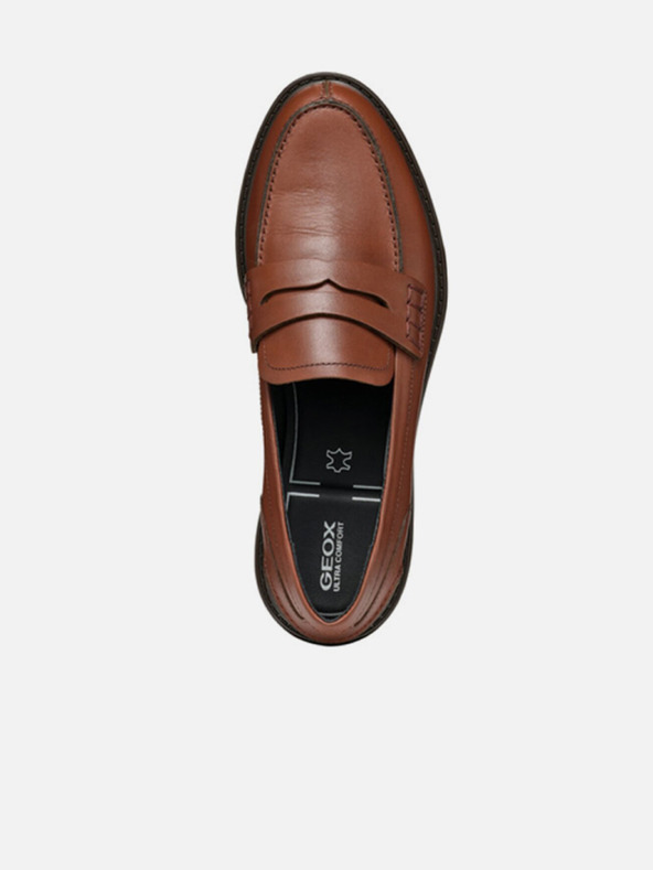 Geox Hnedé dámske mokasíny Geox Walk Pleasure