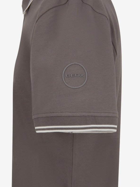 Geox Krémové pánske polotričko Geox Polo