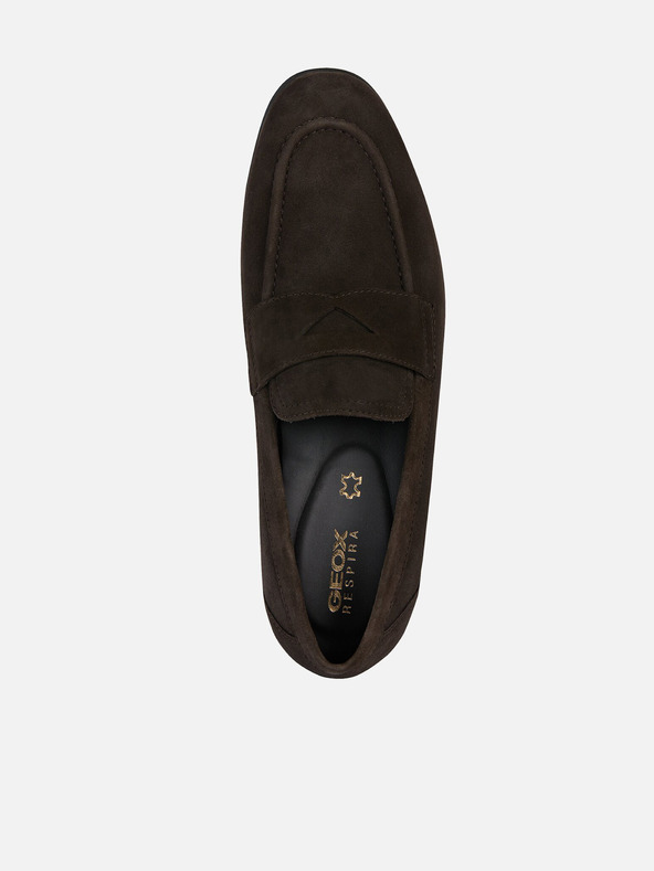 Geox Tmavohnedé pánske mokasíny Geox Sapienza