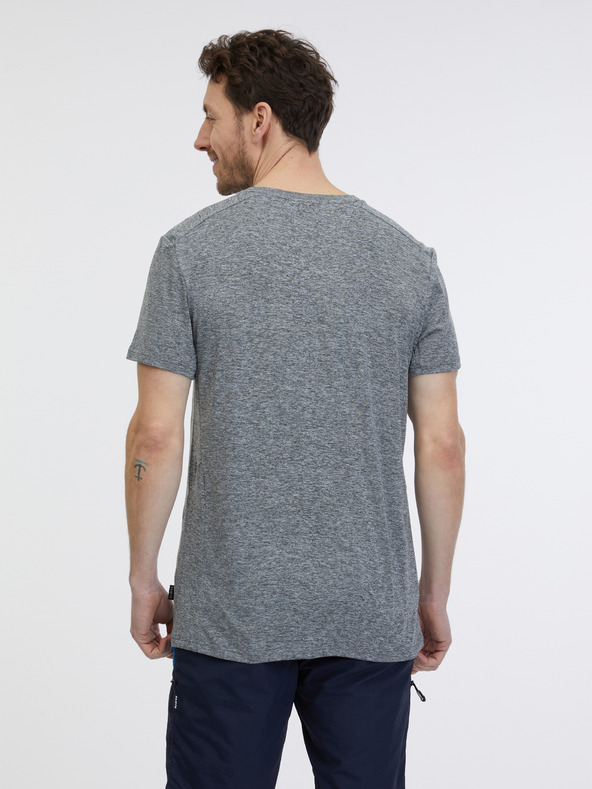 Sam 73 Šedé pánske žíhané tričko SAM 73 Fortunato