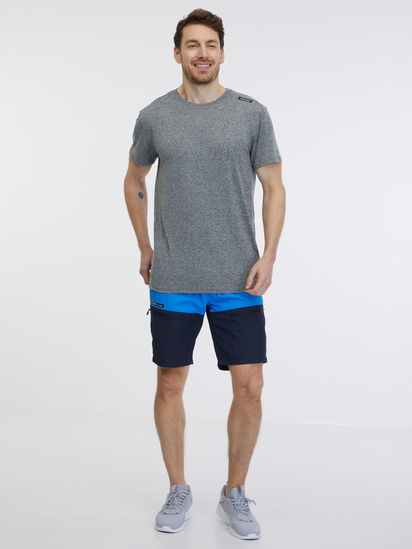 Sam 73 Šedé pánske žíhané tričko SAM 73 Fortunato