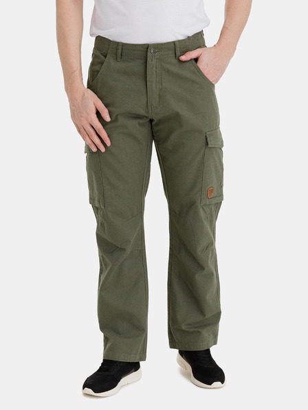 Sam 73 Khaki pánske nohavice s vreckami SAM 73