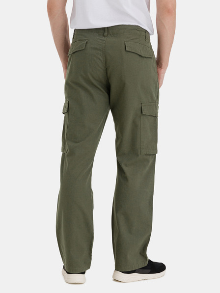 Sam 73 Khaki pánske nohavice s vreckami SAM 73