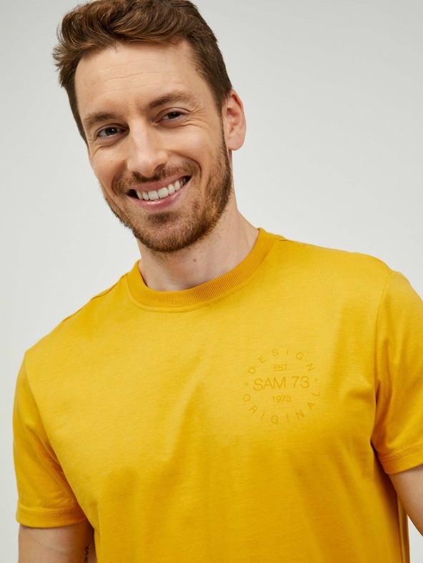 Sam 73 Horčicová pánske tričko SAM 73 Sepot