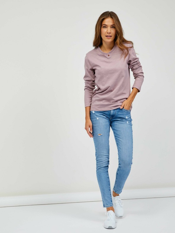 Sam 73 Staroružové dámske tričko s dlhým rukávom SAM 73 Naivara