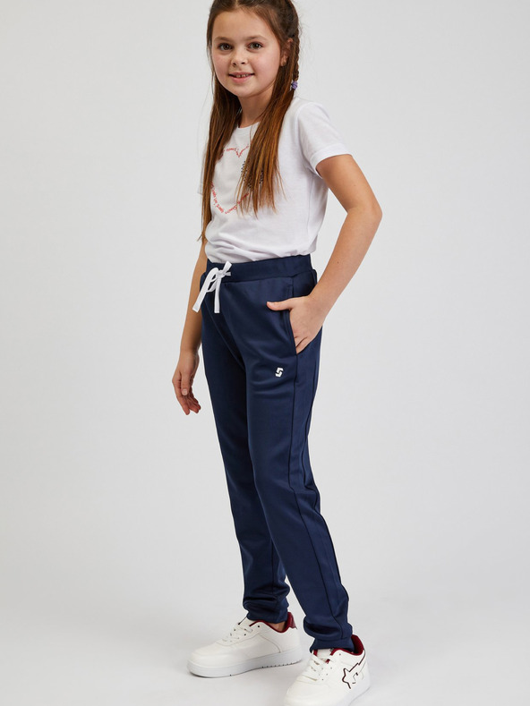 Sam 73 Tmavomodré detské unisex tepláky SAM73 Michael