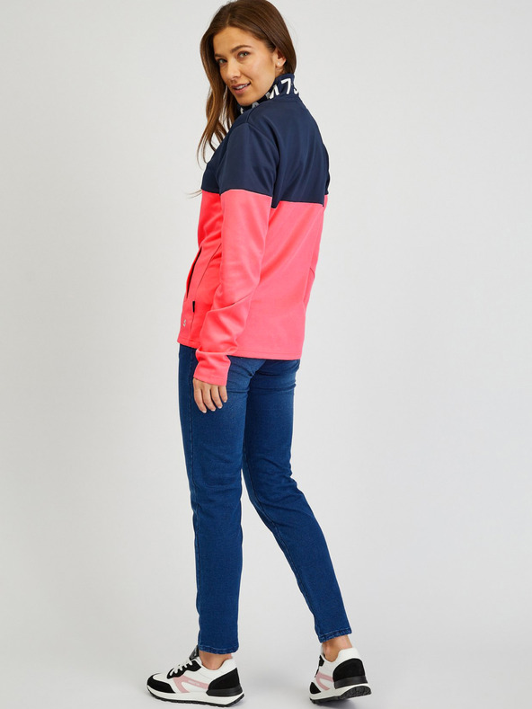 Sam 73 Modro-ružová dámska mikina na zips SAM73 Octans