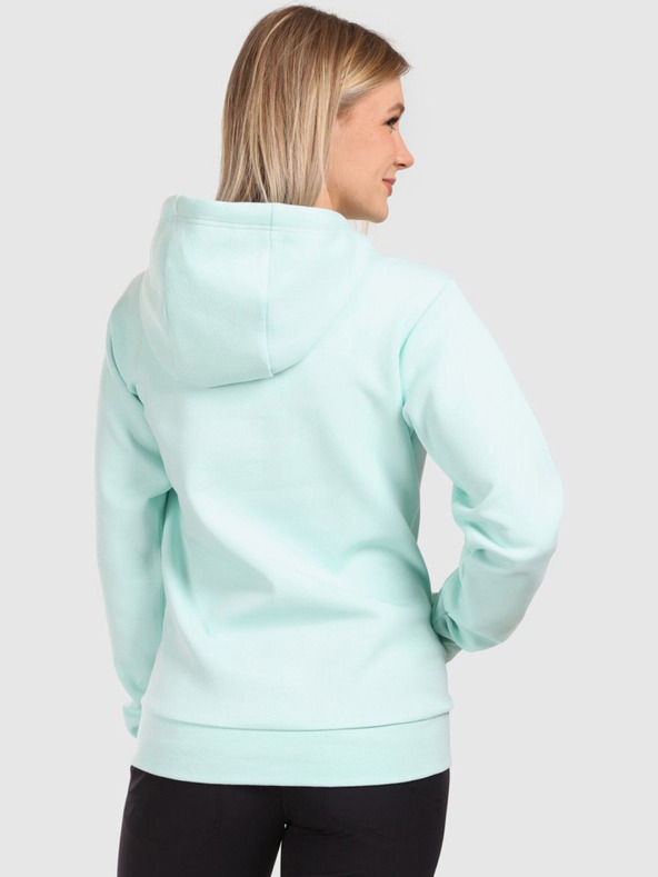 Kilpi Dámska bavlnená mikina s kapucňou Kilpi NIKY-W Mint