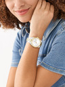 Fossil Strieborné zlaté dámske hodinky Fossil Scarlette