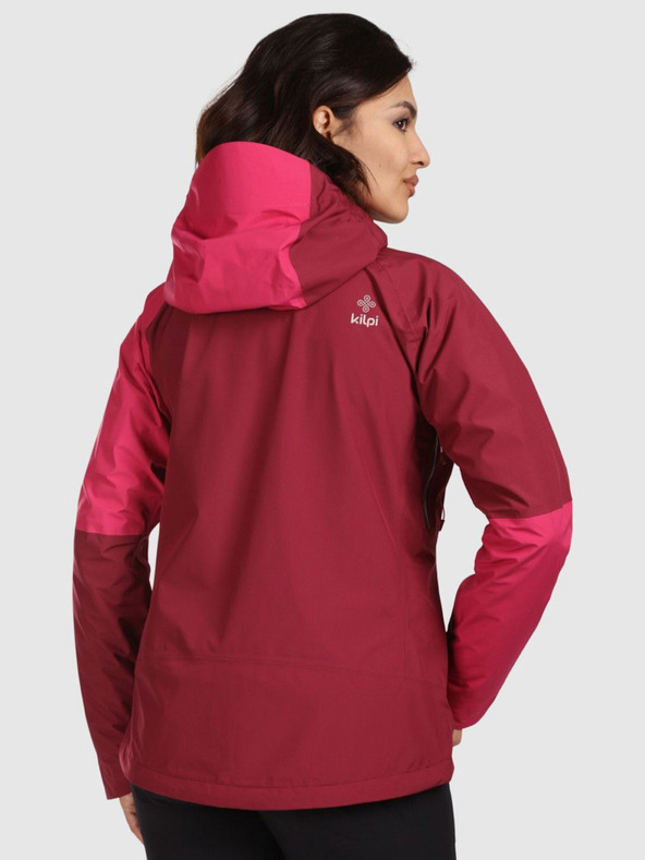 Kilpi Dámska nepremokavá bunda Kilpi MAMBA-W Dark Red