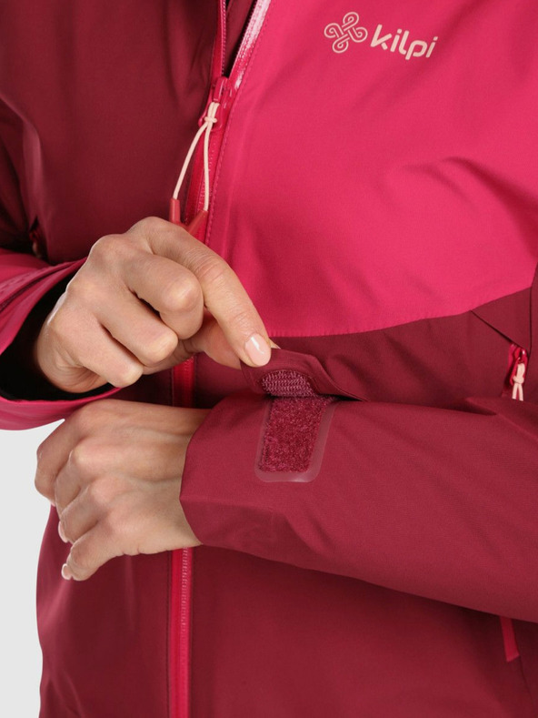 Kilpi Dámska nepremokavá bunda Kilpi MAMBA-W Dark Red