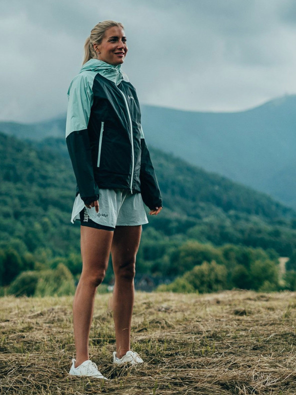 Kilpi Dámska nepremokavá bunda Kilpi HURRICANE-W Dark Green