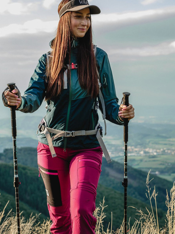 Kilpi Dámska nepremokavá bunda Kilpi MAMBA-W Dark Green