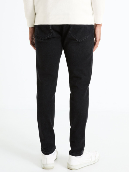 Celio Čierne pánske slim fit džínsy Celio C25 Fofine