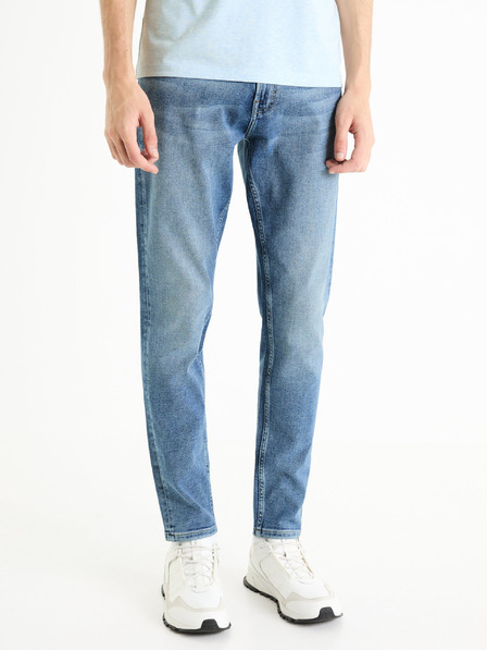 Celio Modré pánske slim fit džínsy Celio Dofine