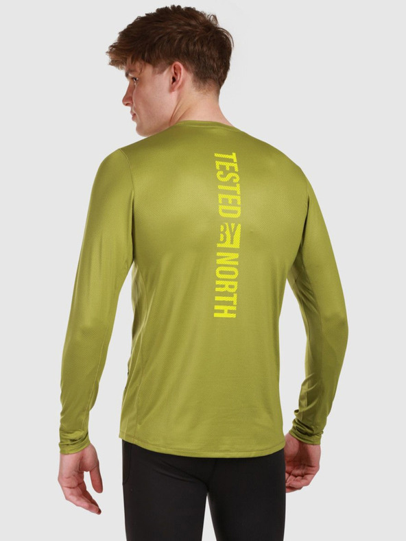 Kilpi Pánske funkčné tričko s dlhým rukávom Kilpi SPOLETO-M Zelená