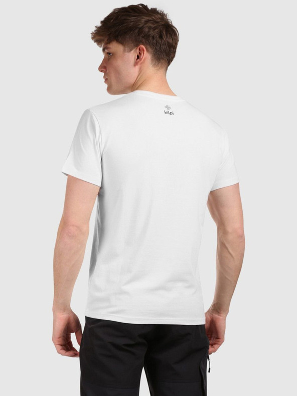 Kilpi Pánske bavlnené tričko Kilpi DISCOVER-M White