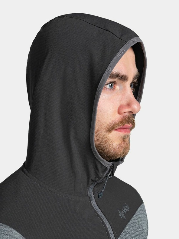 Kilpi Pánska outdoorová mikina Kilpi TANALI-M Tmavosivá