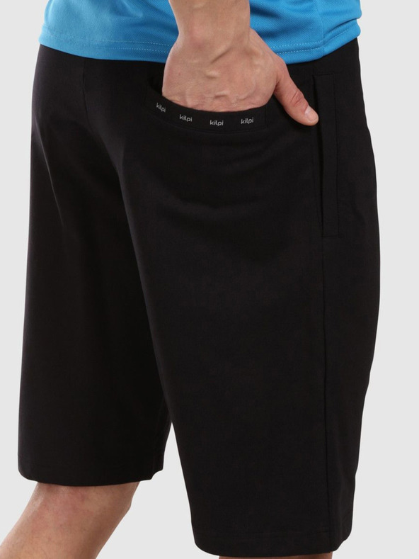 Kilpi Pánske bavlnené šortky Kilpi TUSCON-M Black