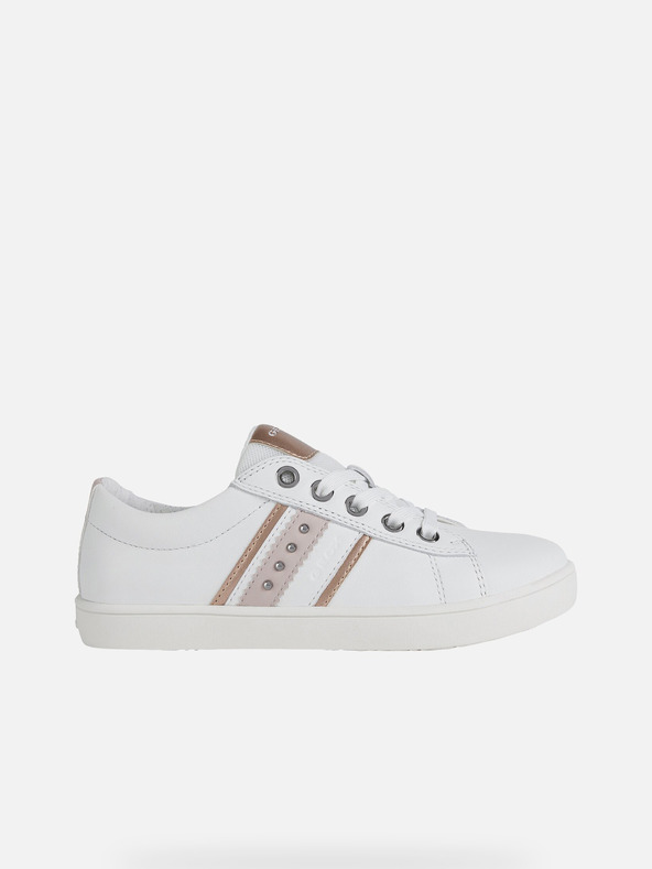Geox Biele dievčenské tenisky Geox Kathe