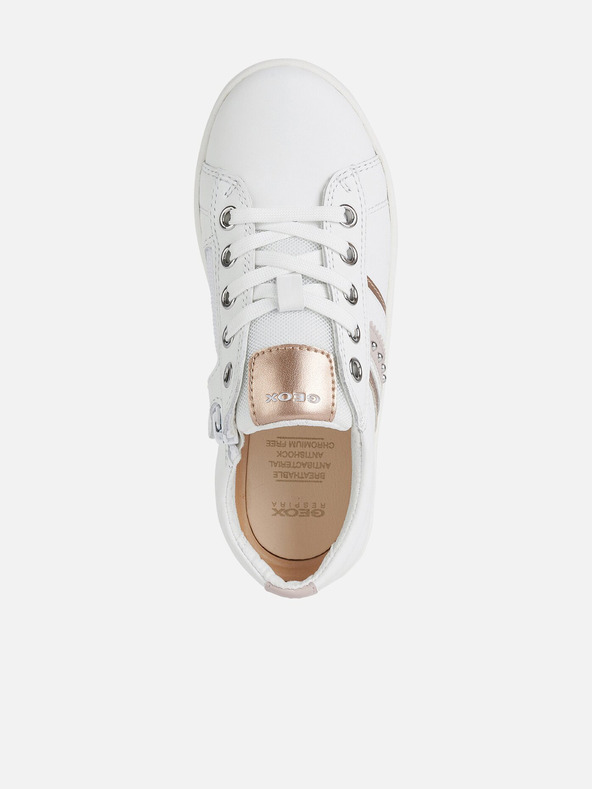 Geox Biele dievčenské tenisky Geox Kathe