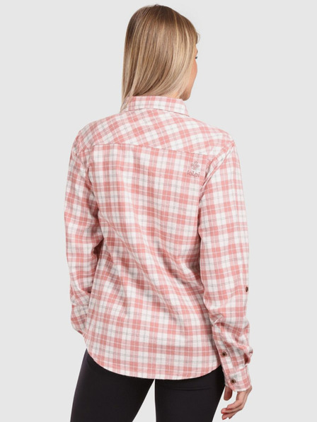 Kilpi Dámska športová flanelová košeľa Kilpi FLANNY-W Pink