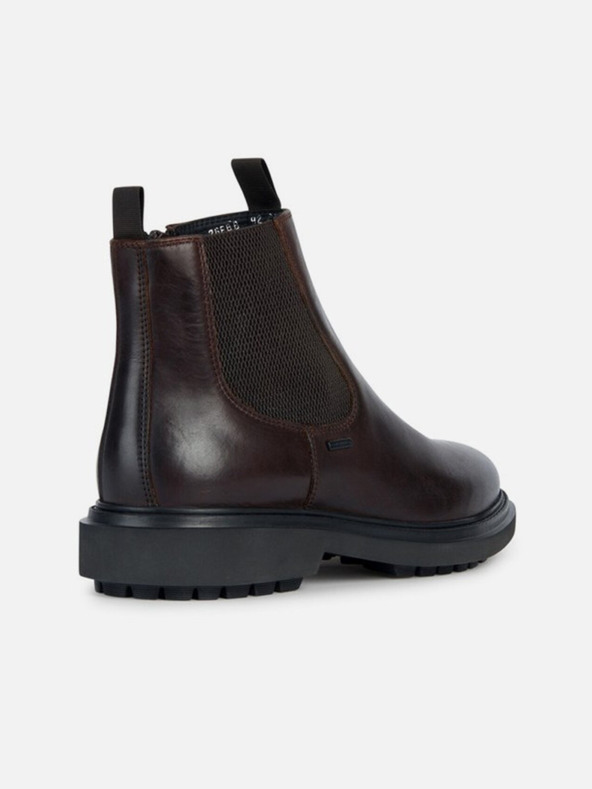 Geox Hnedé pánske členkové topánky Geox Faloria B Abx