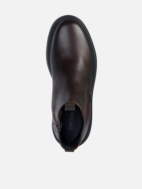 Geox Hnedé pánske členkové topánky Geox Faloria B Abx