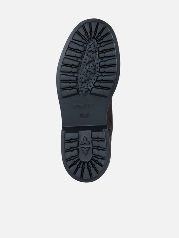 Geox Hnedé pánske členkové topánky Geox Faloria B Abx
