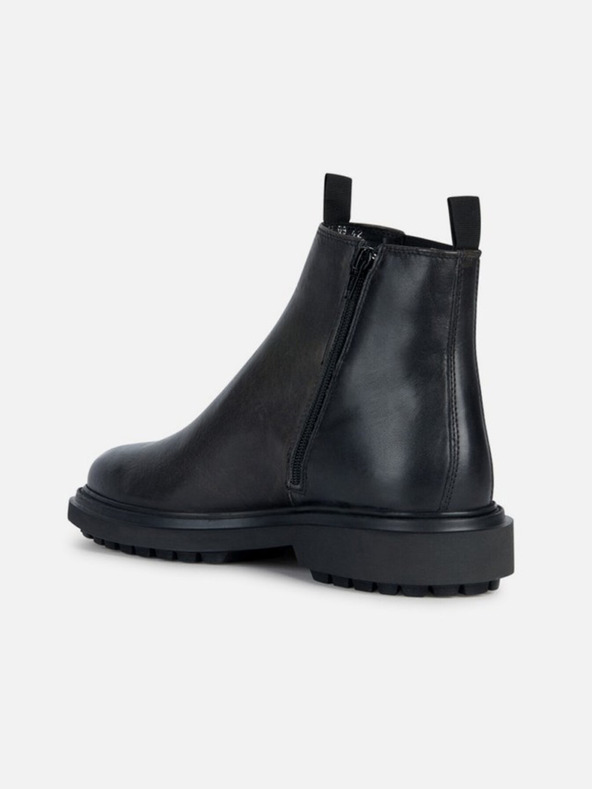 Geox Čierna pánska členkové topánky Geox Faloria B Abx