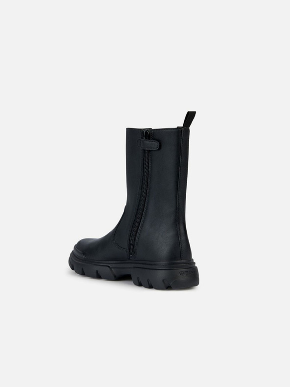 Geox Čierne dievčenské členkové topánky Geox Junette