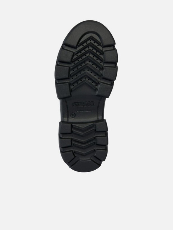 Geox Čierne dievčenské členkové topánky Geox Junette