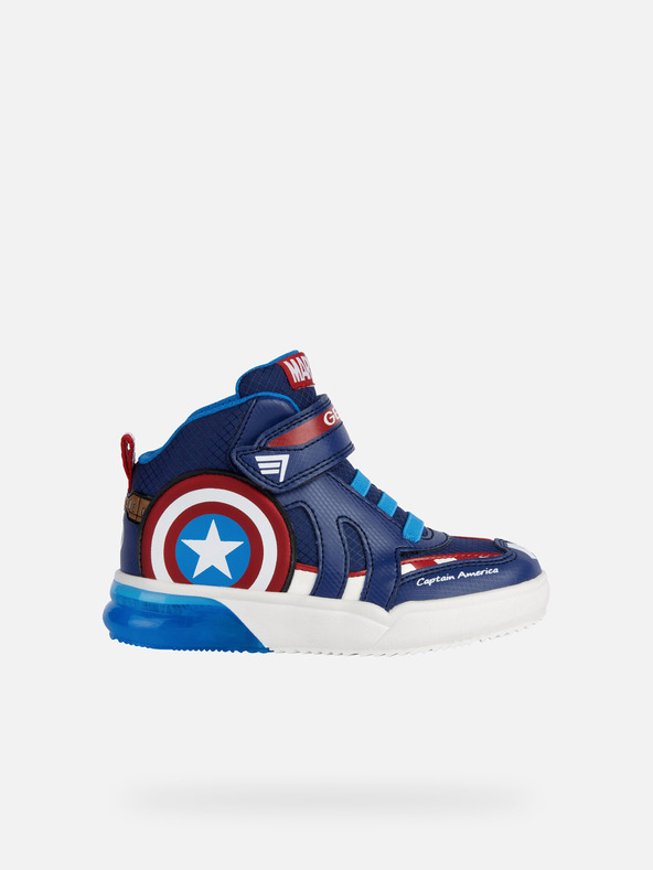 Geox Tmavomodré chlapčenské tenisky Geox Grayjay