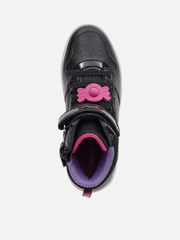 Geox Čierne dievčenské tenisky Geox Skylin